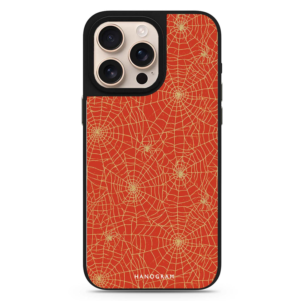 Gilded Spider Silk MagSafe Compatible Mirror Case – design view 1