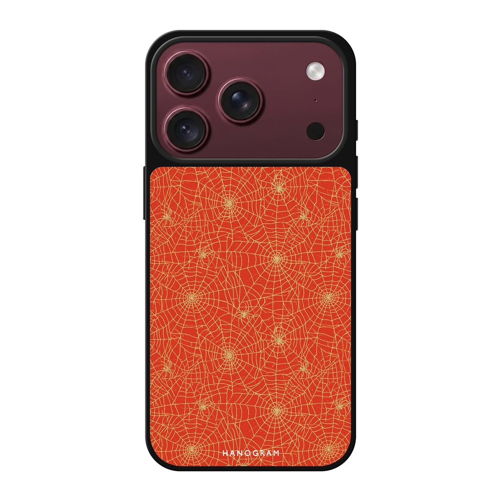 Gilded Spider Silk iPhone 18 Pro Max Mirror Case - design view 1
