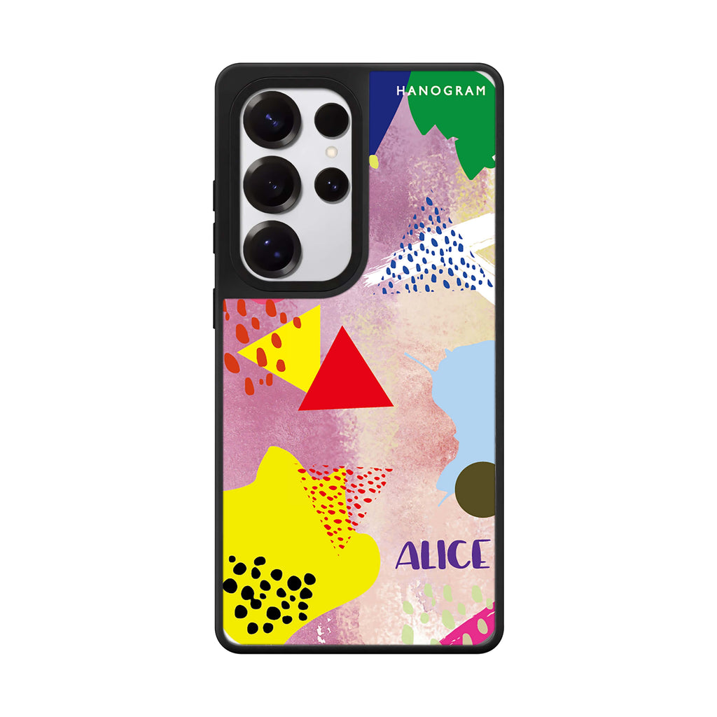 Custom Trendy Abstract Iii Samsung Galaxy S25 S24 S23 Ultra mirror case, front view