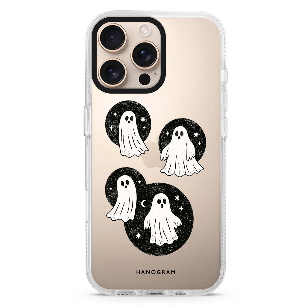 Ghost Moon Quartet iPhone 16 Pro Max Ultra Clear Case - front view