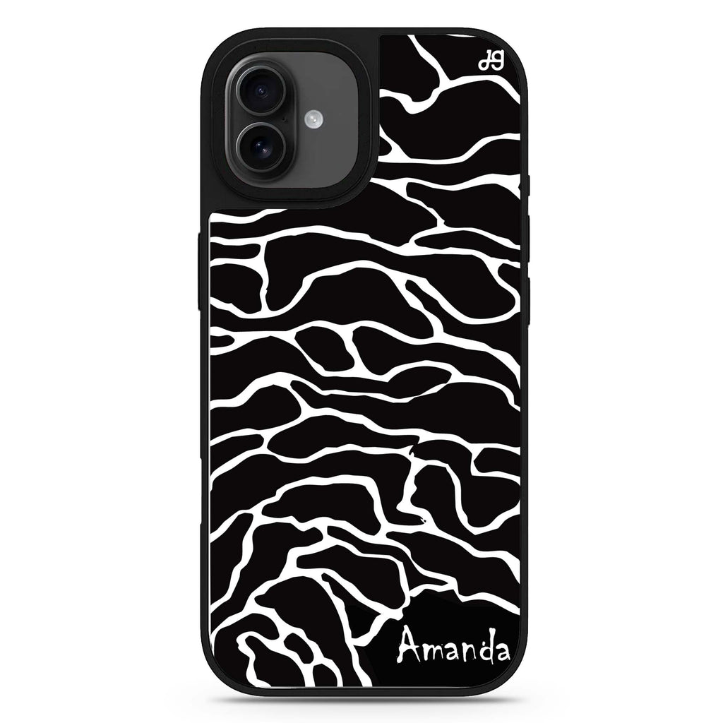 Contour Mapping personalized name iPhone 17 mirror case