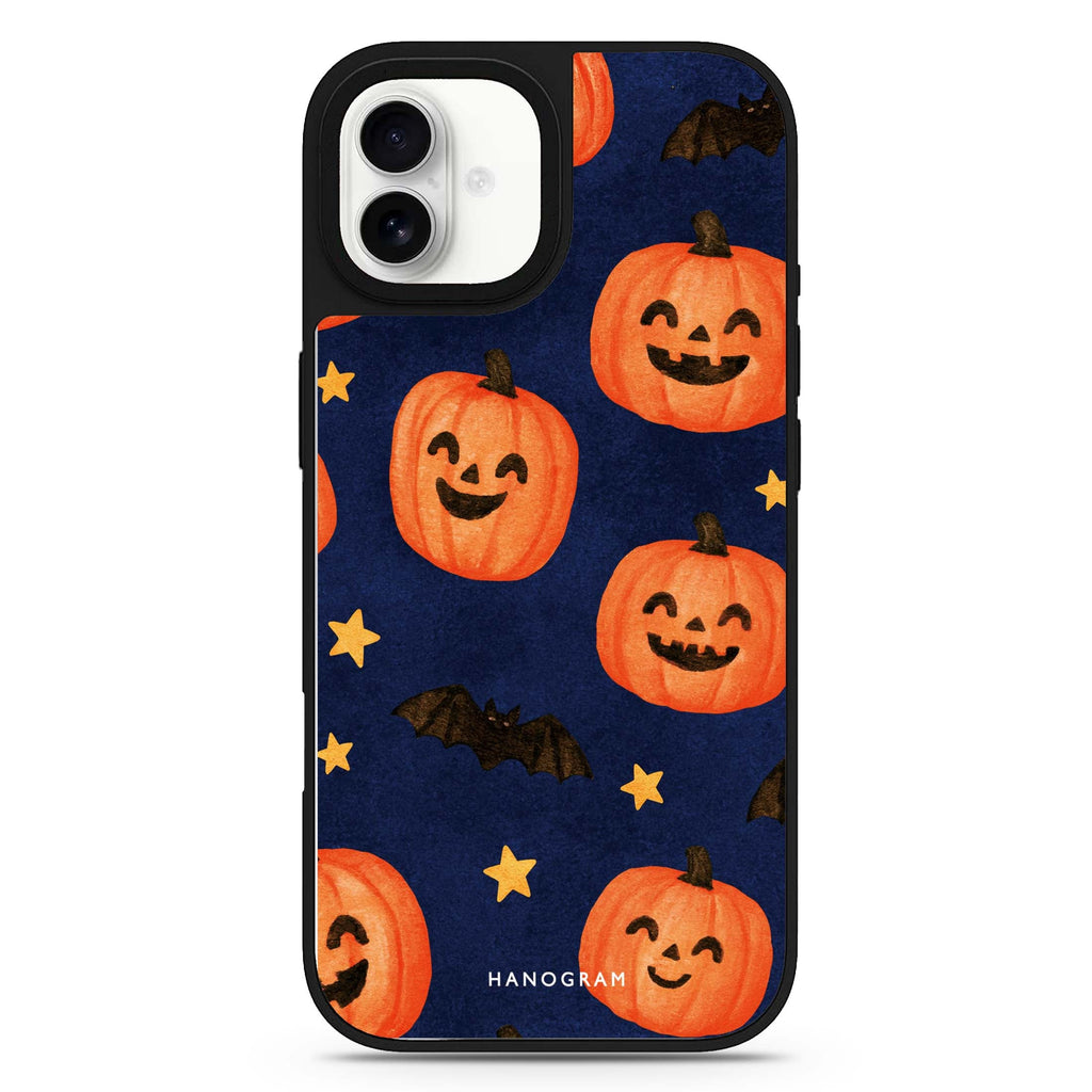 Jack-o-Lantern Galaxy iPhone 17 Mirror Case - View 1