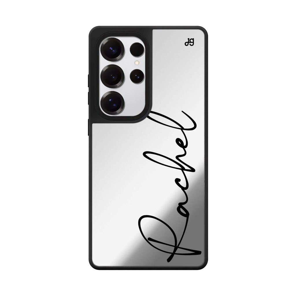 Personalized Script Mirror Case