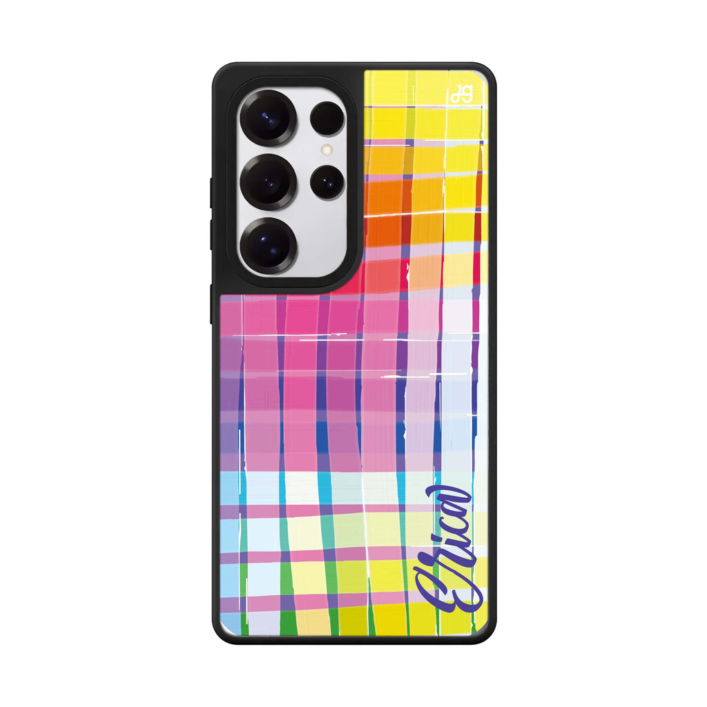 Custom Glorious Samsung Galaxy S25 S24 S23 Ultra mirror case, front view