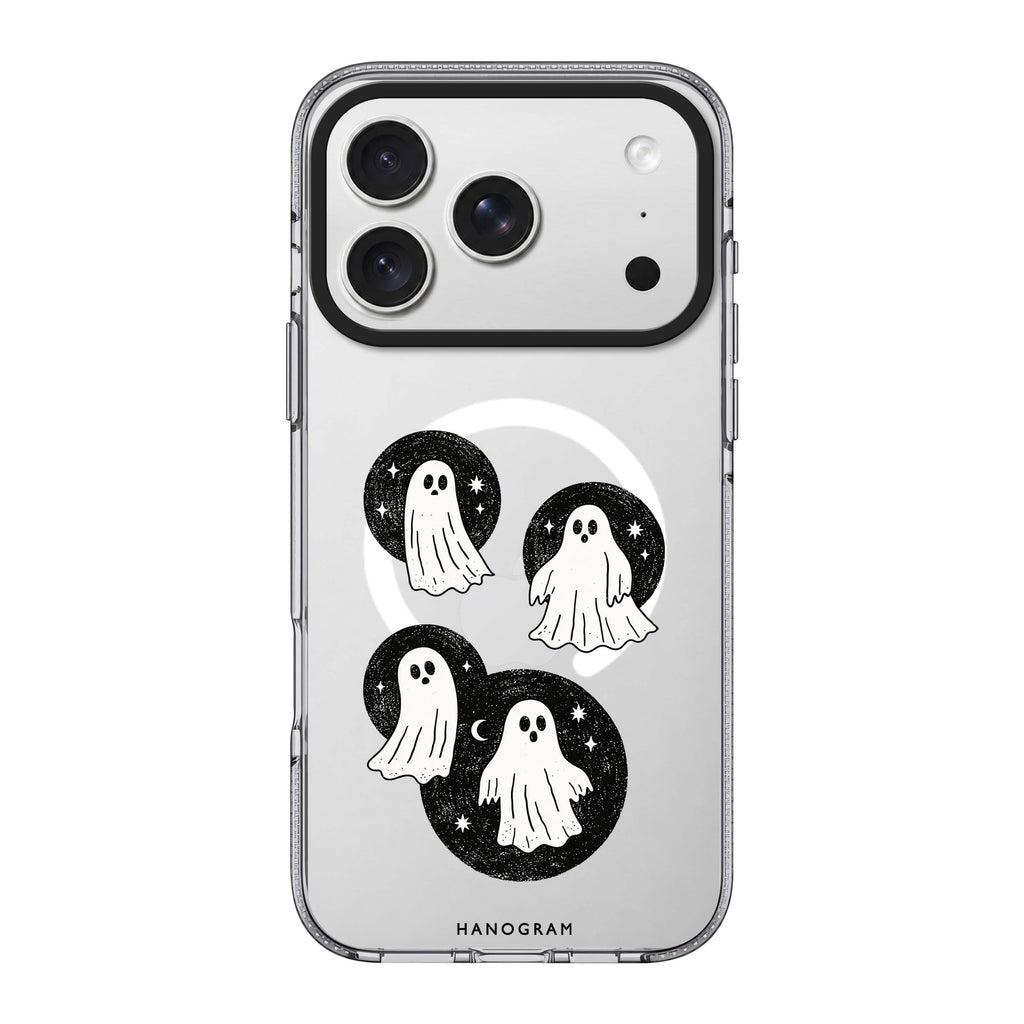 Ghost Moon Quartet iPhone 18 Pro Max Ultra Clear Case - Image 1