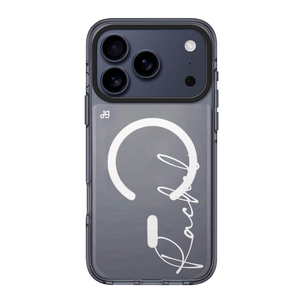 Personalized Script personalized name typography iPhone 17 Pro Max ultra clear case