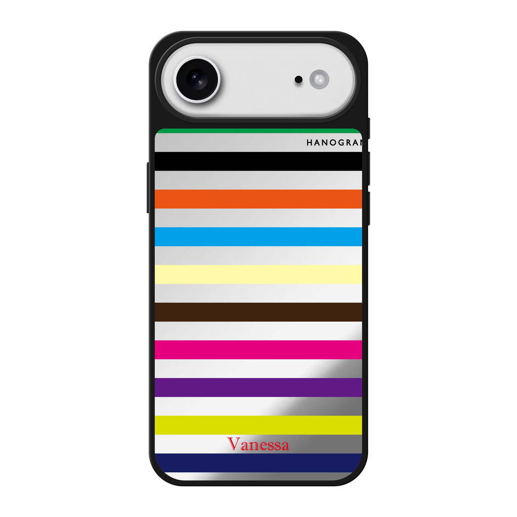 colorful stripe 鏡面手機殼