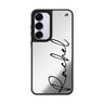 Custom name Personalized Script Samsung Galaxy mirror case front view