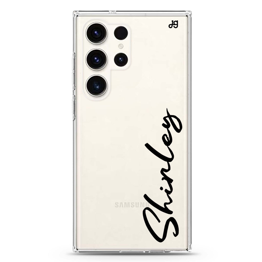 Signature Name Samsung Galaxy Ultra Clear Case