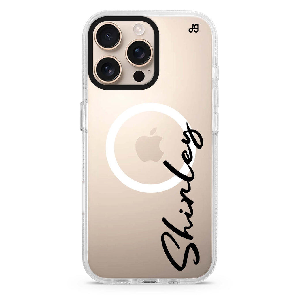 Signature Name Magsafe Compatible Ultra Clear Case