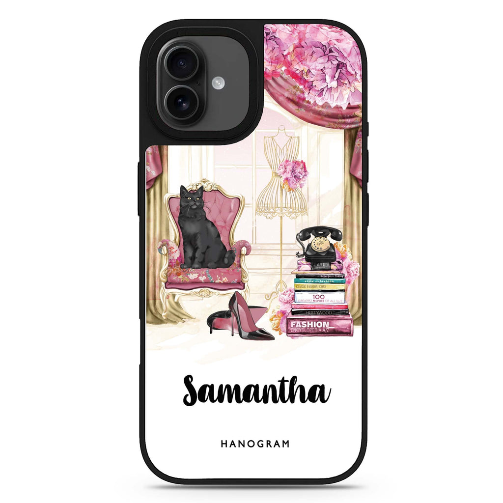 Vintage Fashion personalized name retro design iPhone 17 mirror case