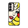 Custom name Pop Girl Samsung Galaxy mirror case front view