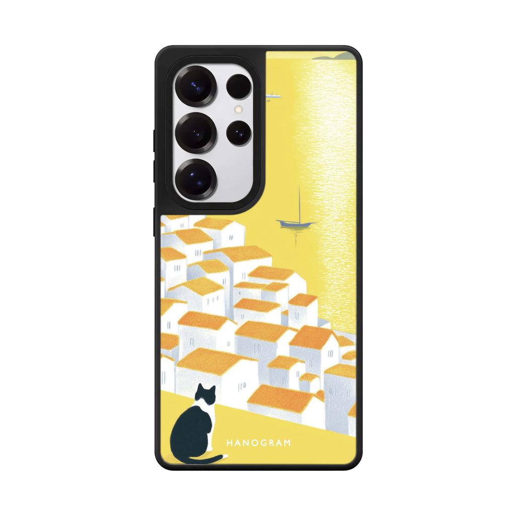 Sunset View Cat Mirror Case