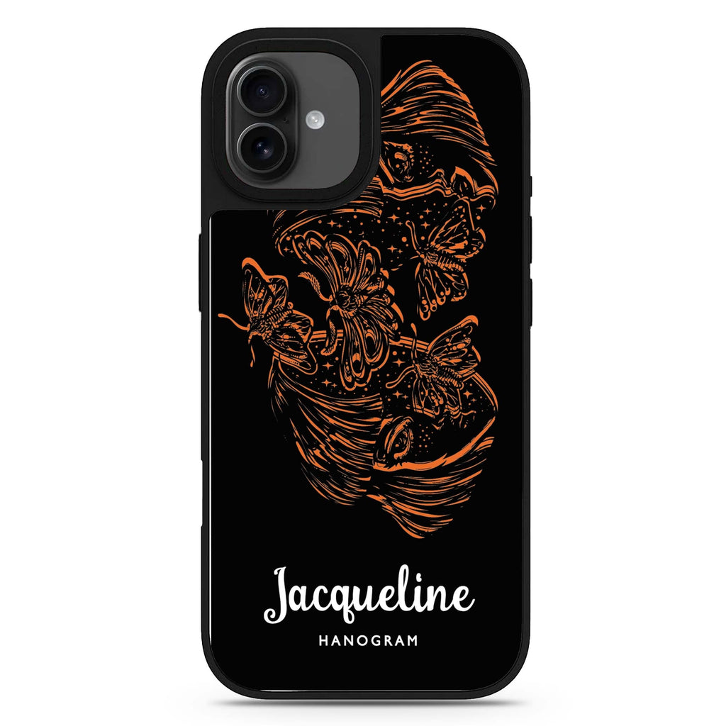 Artistic Face II personalized name fashion design iPhone 17 mirror case