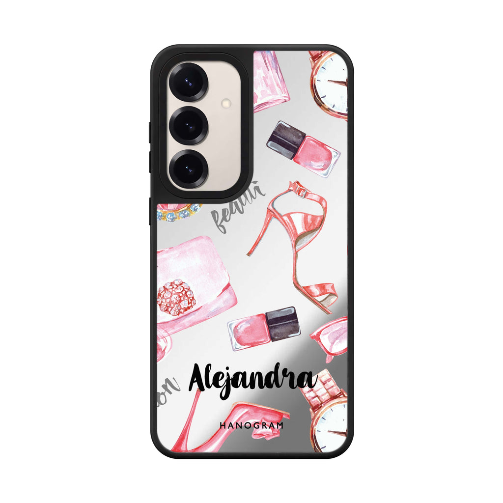 Custom name Fashion Sets Ii Samsung Galaxy mirror case front view