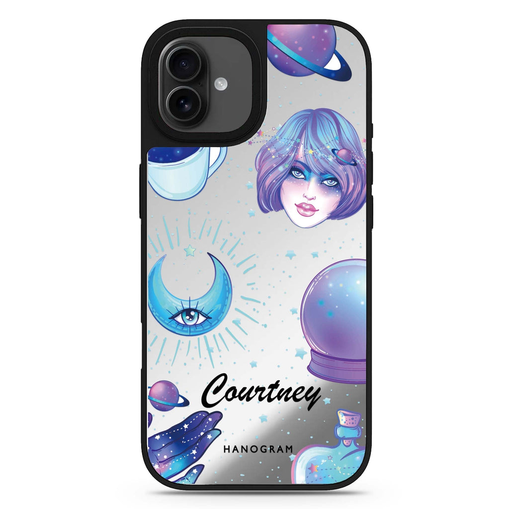 Nocturnal personalized name iPhone 17 mirror case