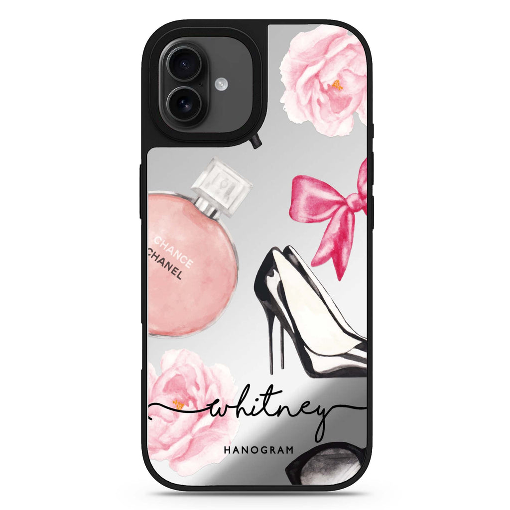 Fashion Cosmetic personalized name iPhone 17 mirror case