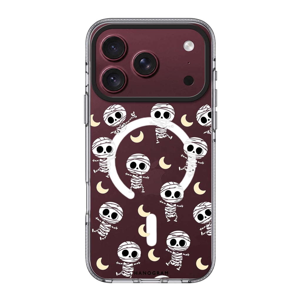 Mummy Moonwalk Ivory iPhone 18 Pro Max Ultra Clear Case - Image 1