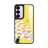 Sunset View Cat Samsung Galaxy mirror case front view