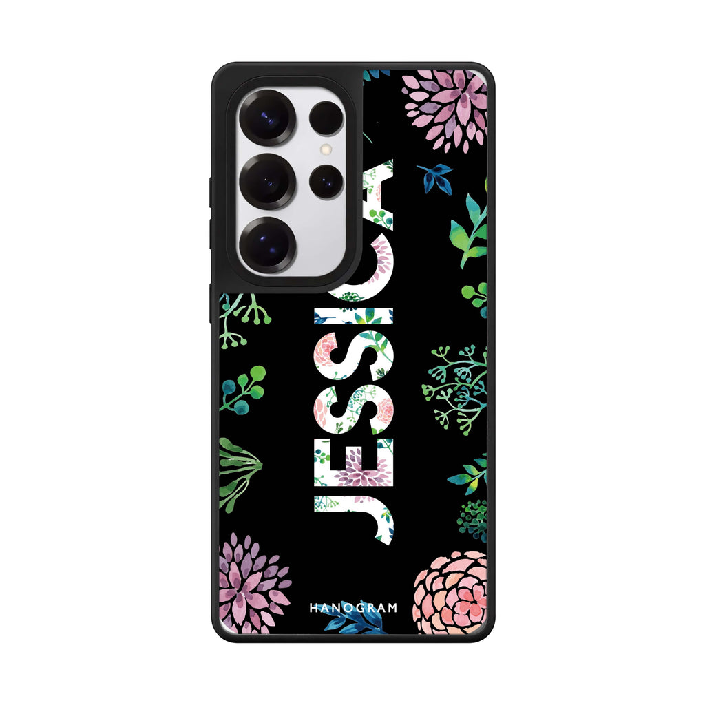 Custom Garden In Rainforest Samsung Galaxy S25 S24 S23 Ultra mirror case, front view