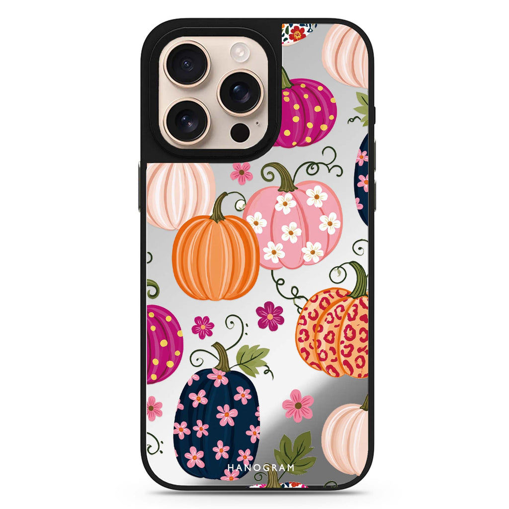 Pumpkin Pattern Wardrobe iPhone Mirror Case – design view 1