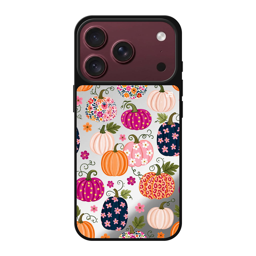 Pumpkin Pattern Wardrobe iPhone 18 Pro Max Mirror Case - design view 1