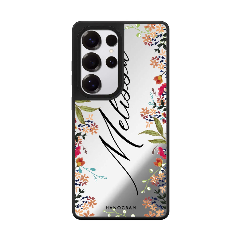 Custom Rustic Garden Samsung Galaxy S25 S24 S23 Ultra mirror case, front view