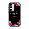 Custom name Stunning Floral Samsung Galaxy mirror case front view