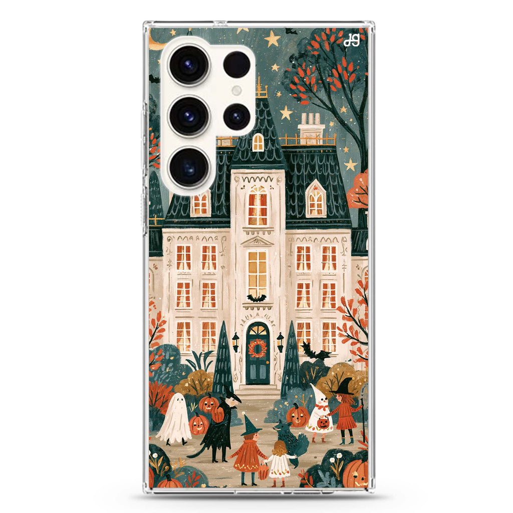 The October Storyhouse Samsung Galaxy Ultra Clear Case — front view