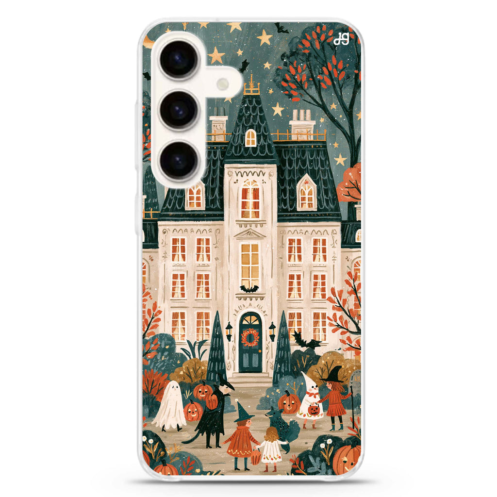 The October Storyhouse Samsung Galaxy Ultra Clear Case — front view