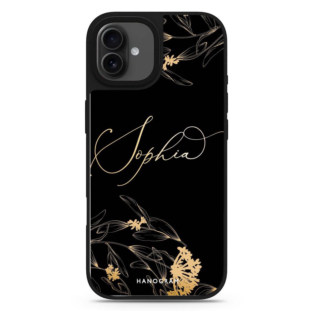 Crafts Of Floral II personalized name iPhone 17 mirror case