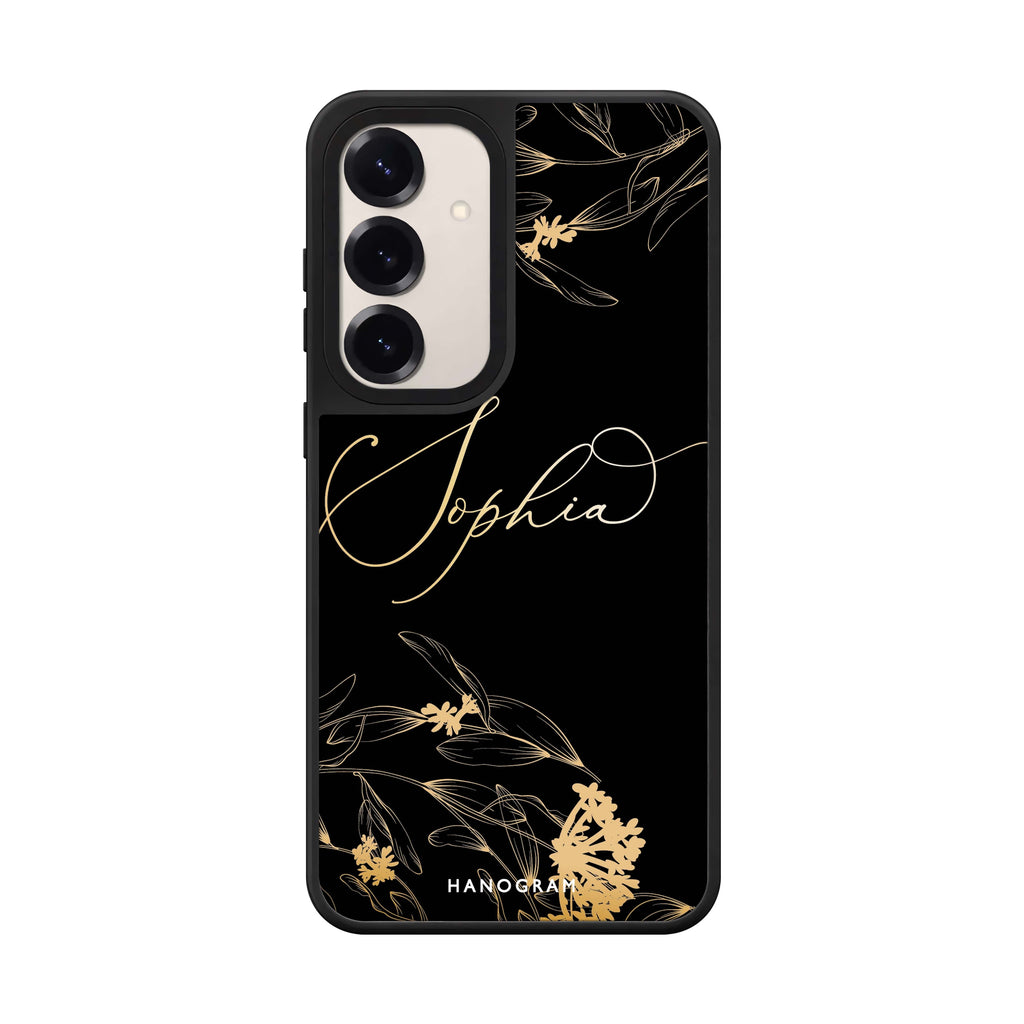 Custom name Crafts of Floral Ii Samsung Galaxy mirror case front view