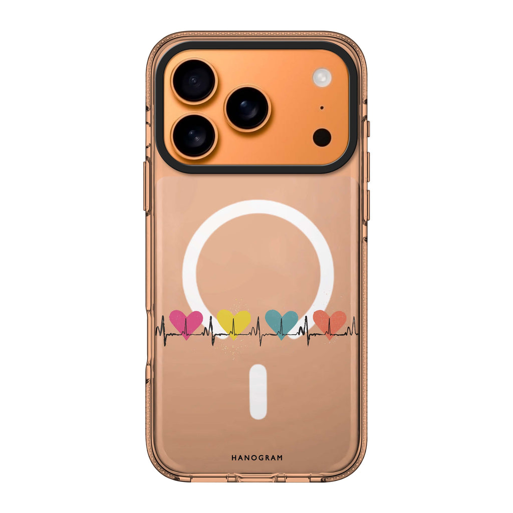 Color Beats graphic iPhone 17 Pro Max ultra clear case