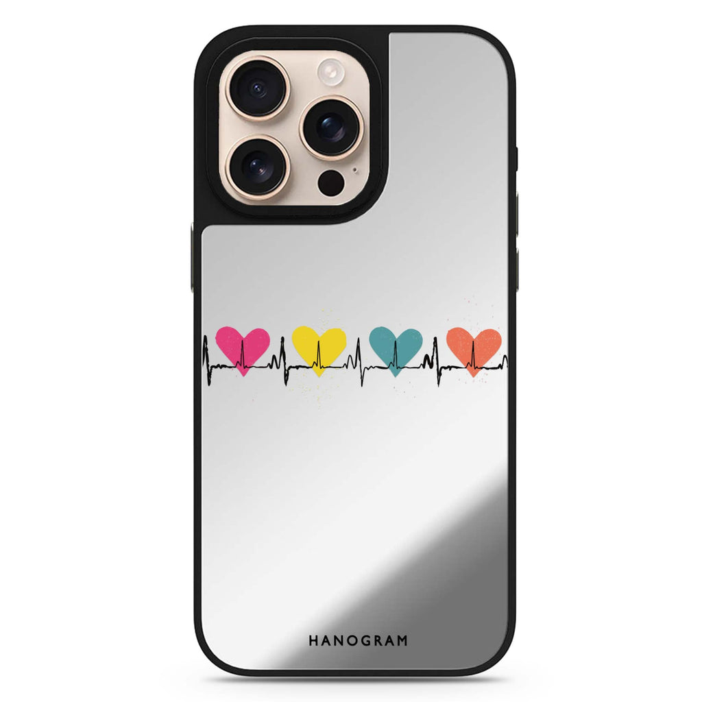 Color Beats sleek reflective design iPhone 16/15/14 Pro Max & Pro mirror case