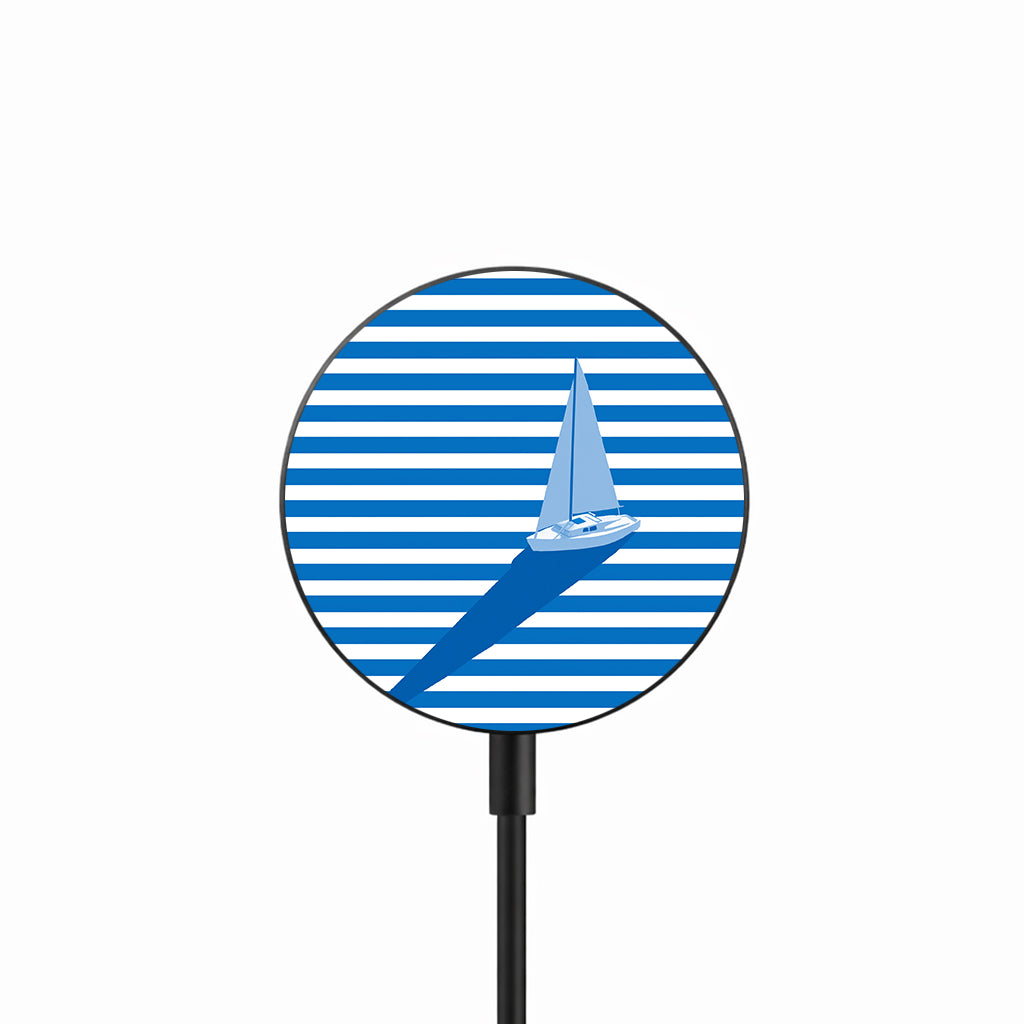 Sailing Blue Calm 25W Qi2.2 magnetic wireless charger front view