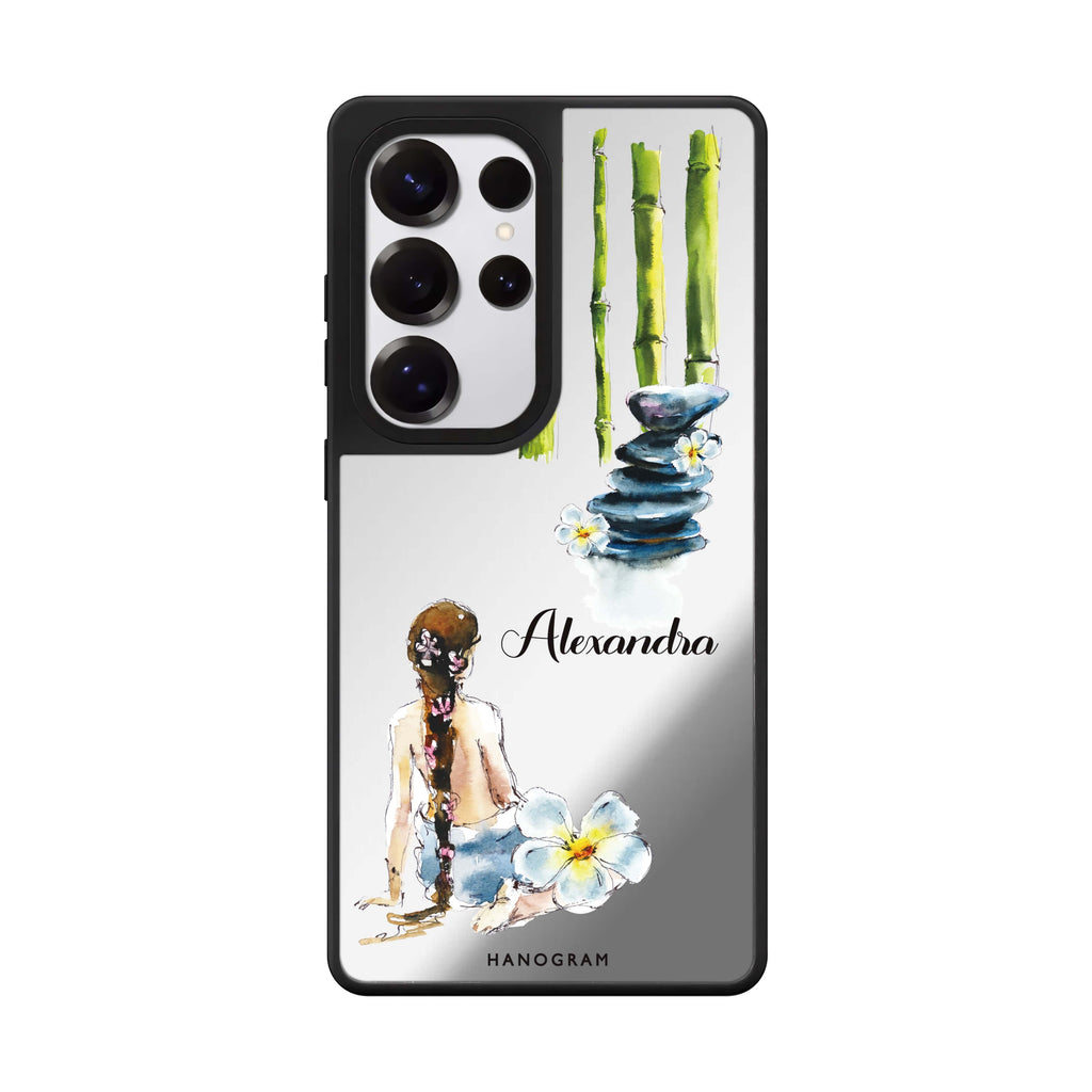 Custom Zen Samsung Galaxy S25 S24 S23 Ultra mirror case, front view