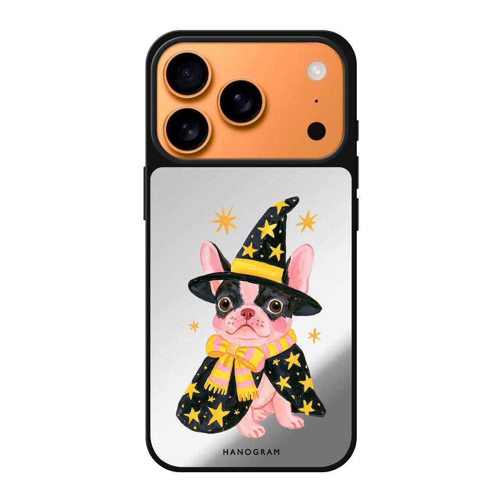 Frenchie Spell School iPhone 17 Pro Max Mirror Case - design view 1