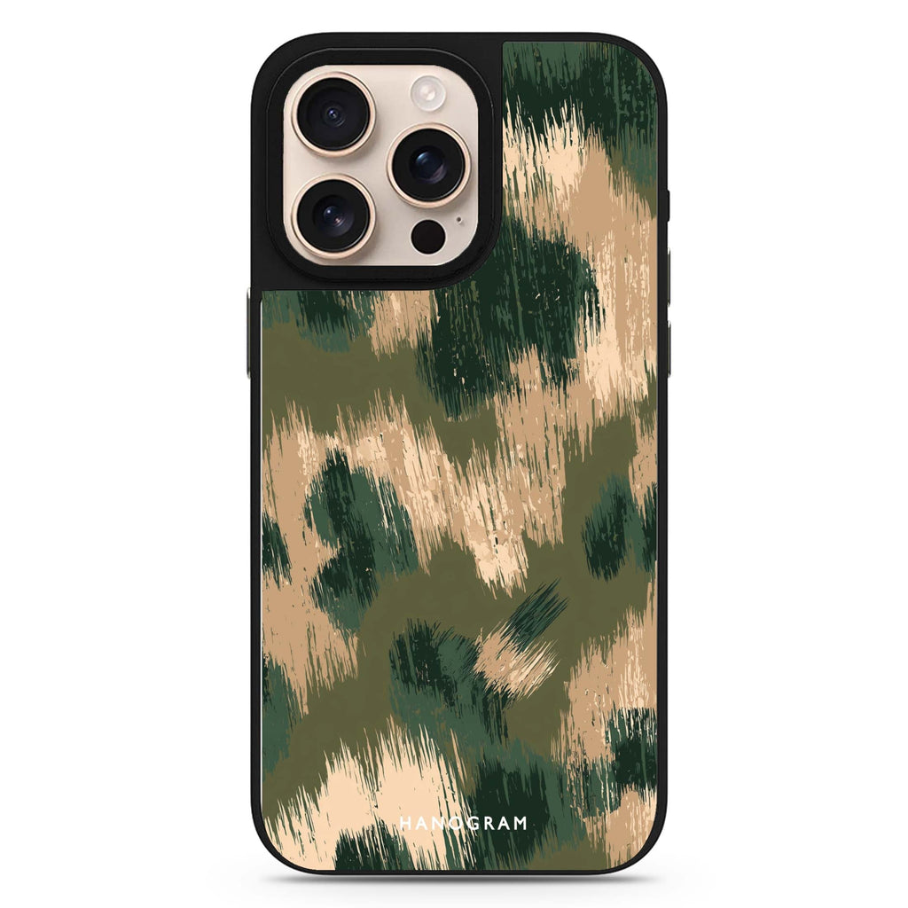 Brush Camo sleek reflective design iPhone 16/15/14 Pro Max & Pro mirror case