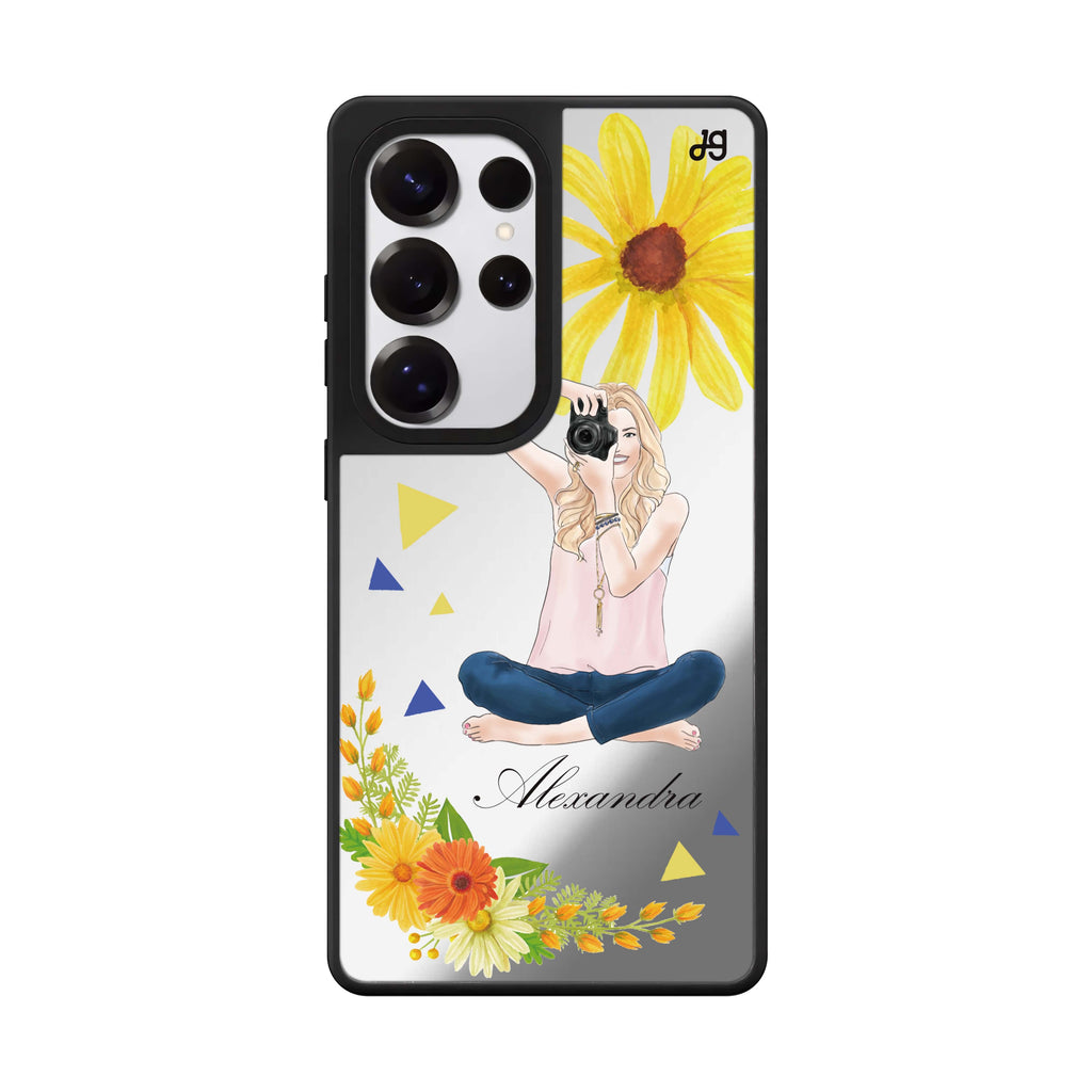 Custom Floral Photography Ii Samsung Galaxy S25 S24 S23 Ultra mirror case, front view