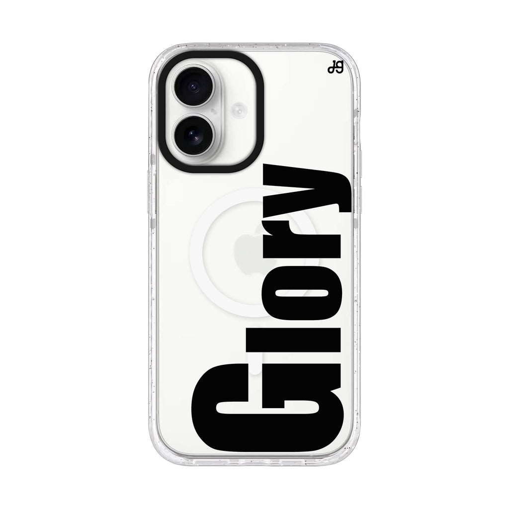 Phenomenal personalized name iPhone 17 ultra clear MagSafe case, front product view