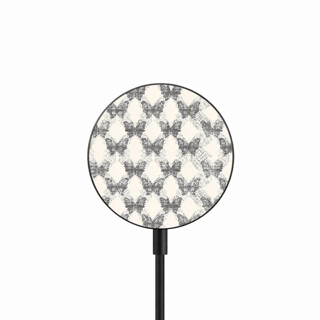 Dusty Butterfly Echo 25W Qi2.2 magnetic wireless charger front view