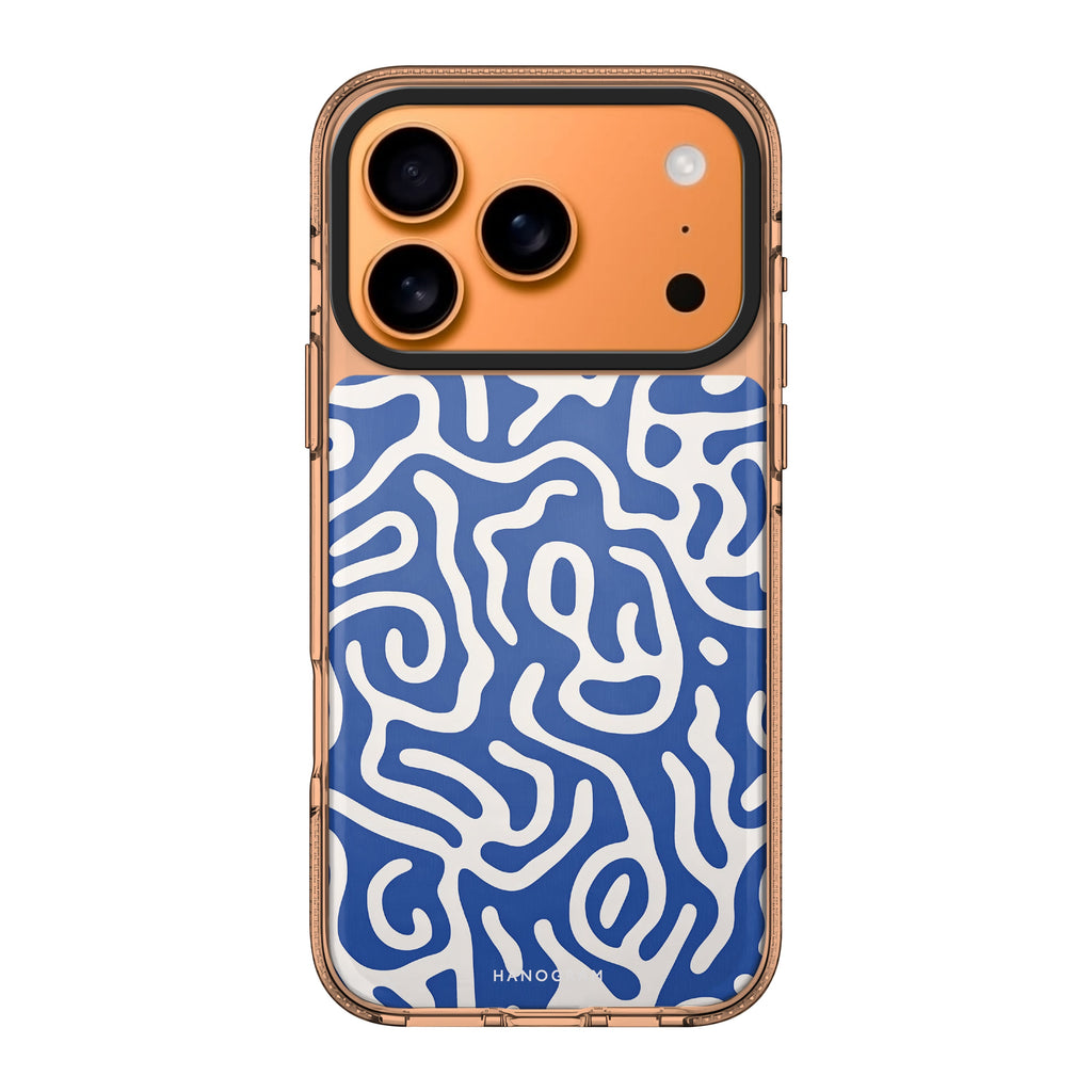 Coastal Curves abstract nature travel summer iPhone 17 Pro Max ultra clear case