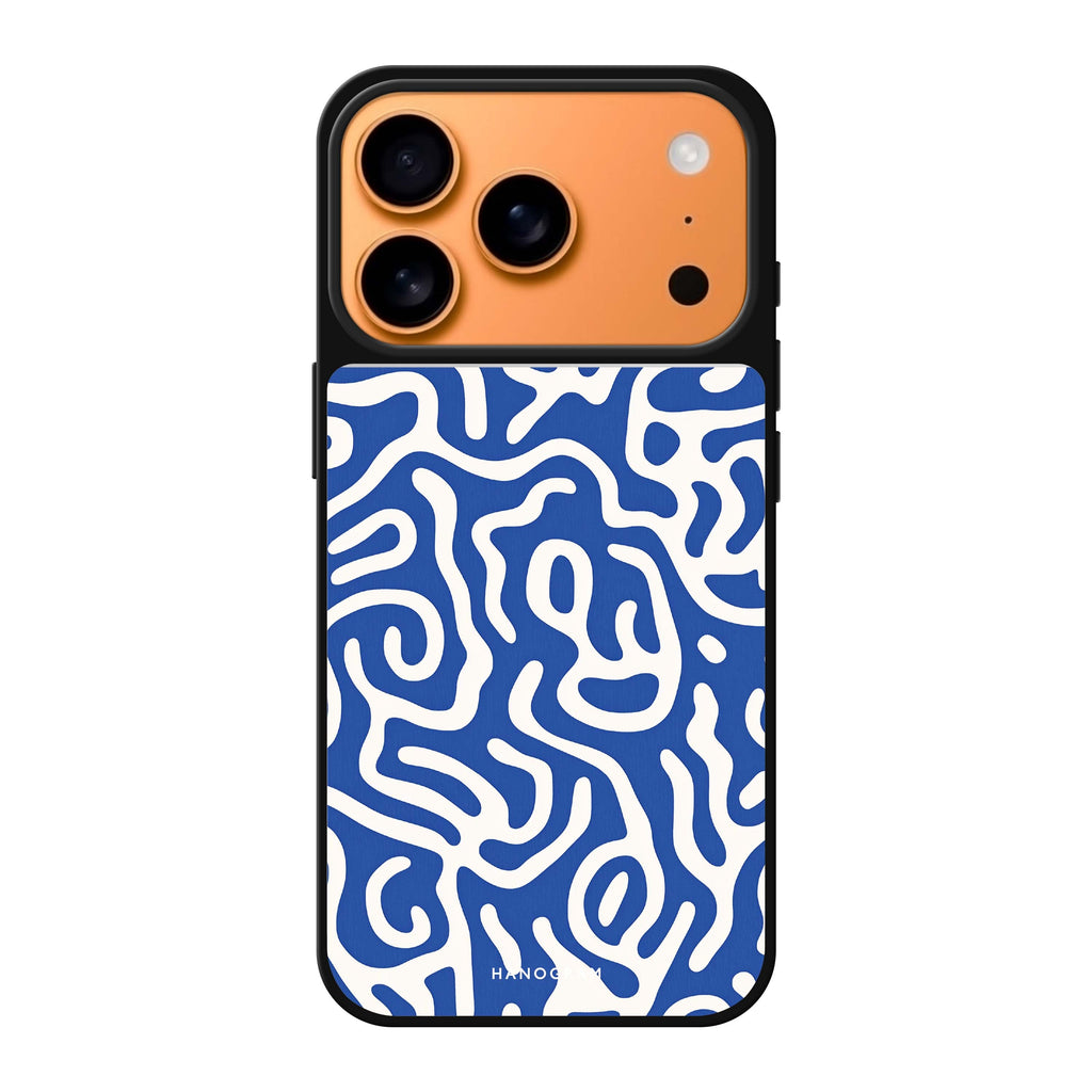 Coastal Curves summer abstract nature iPhone 17 Pro Max mirror case