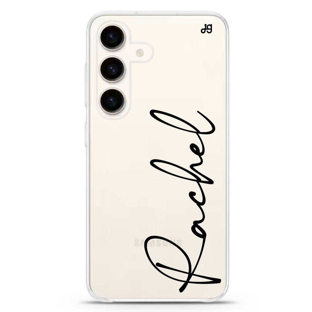 Personalized Script Samsung Galaxy Ultra Clear Case