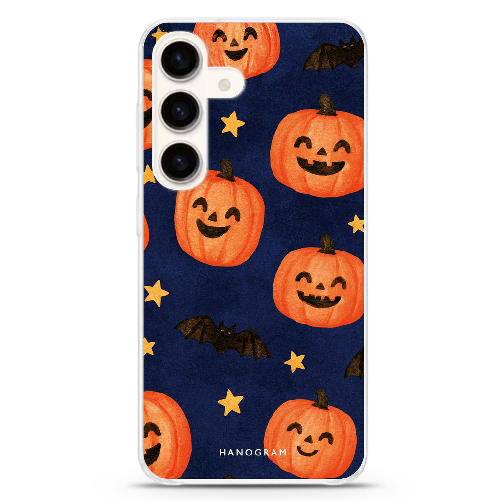 Jack-o-Lantern Galaxy Samsung Galaxy Ultra Clear Case — front view