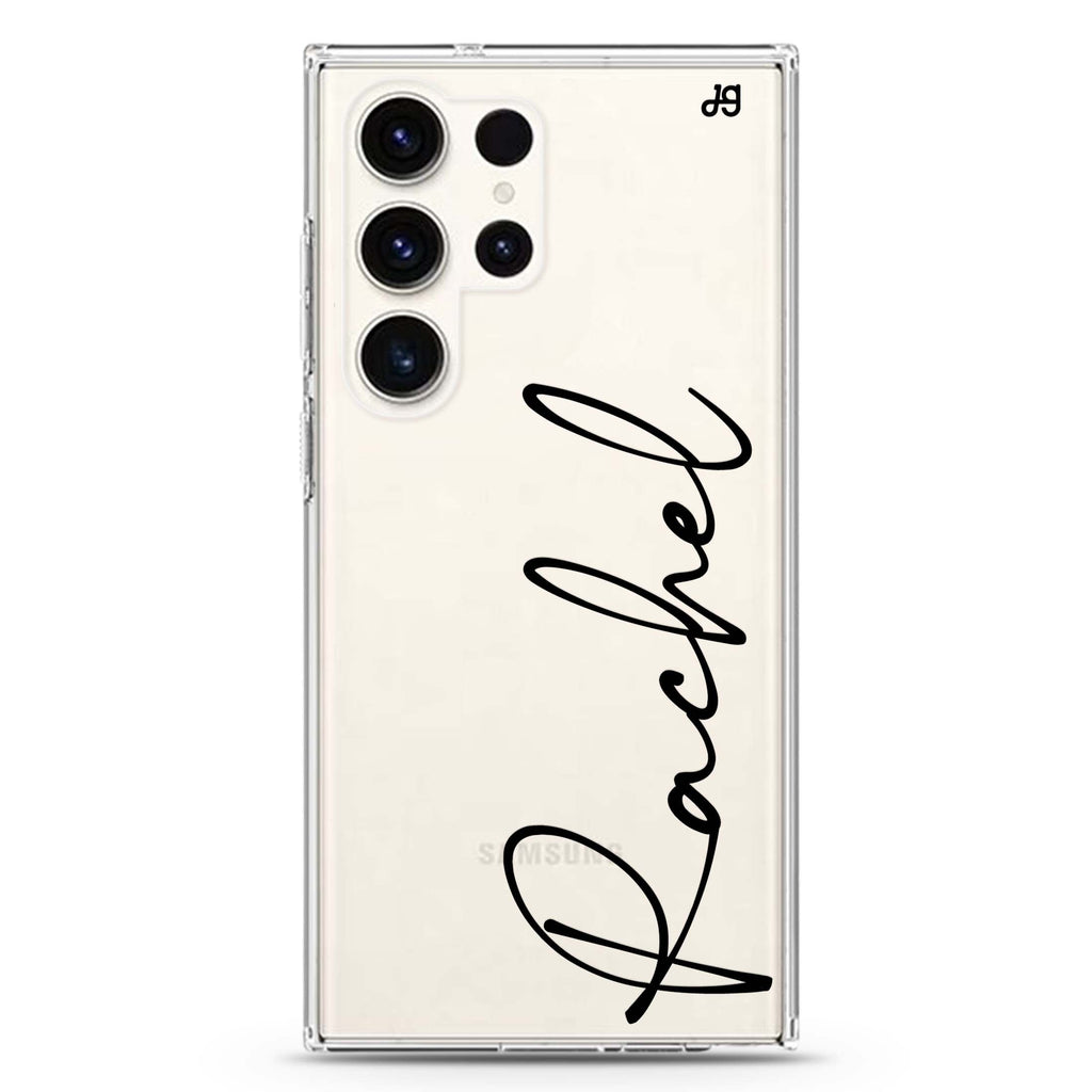 Personalized Script Samsung Galaxy Ultra Clear Case