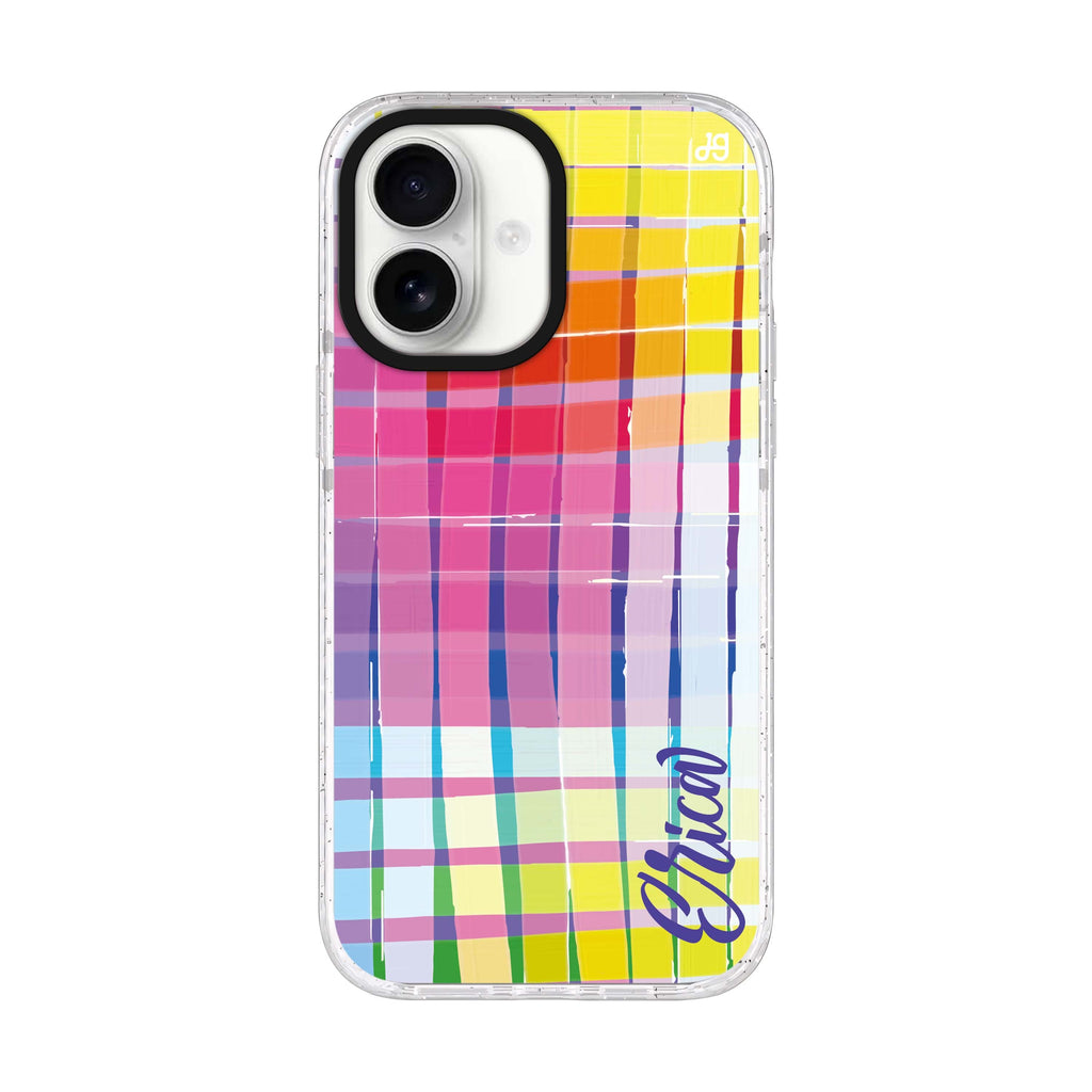 Glorious personalized name iPhone 17 ultra clear MagSafe case, front product view