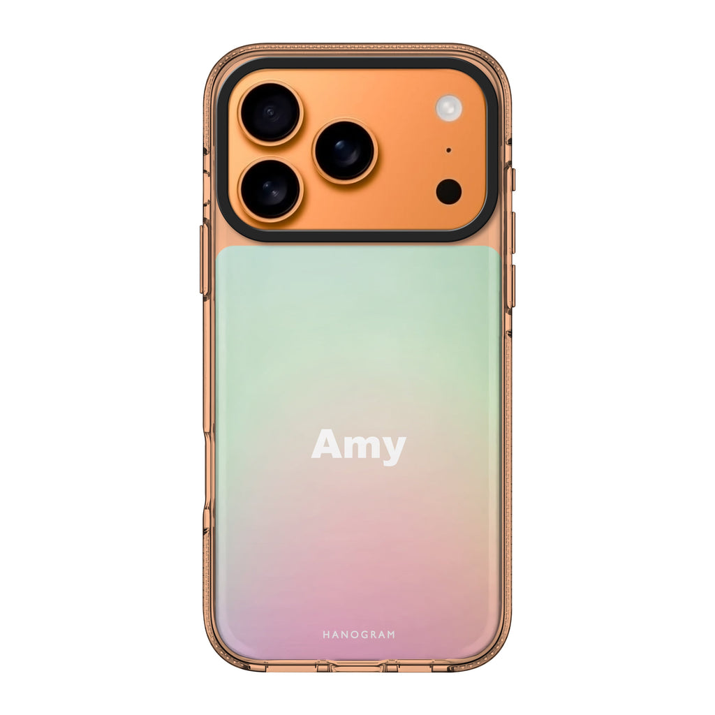Dreamy Pastel personalized name graphic whimsical pastel iPhone 17 Pro Max ultra clear case