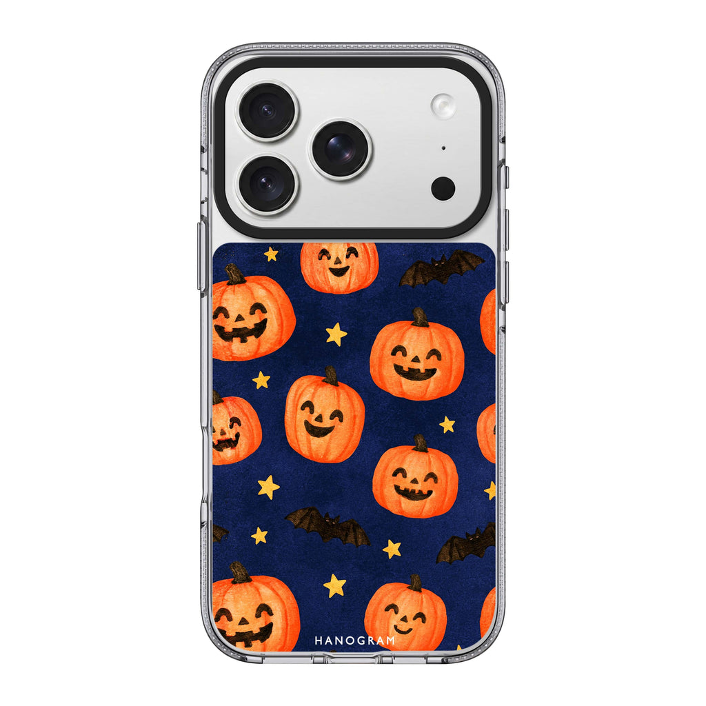 Jack-o-Lantern Galaxy iPhone 18 Pro Max Ultra Clear Case - Image 1