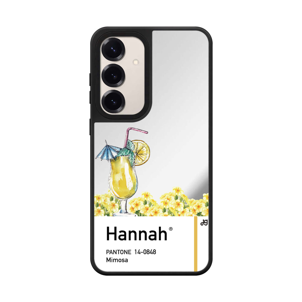 Custom name 14 0848 Mimosa I Samsung Galaxy mirror case front view